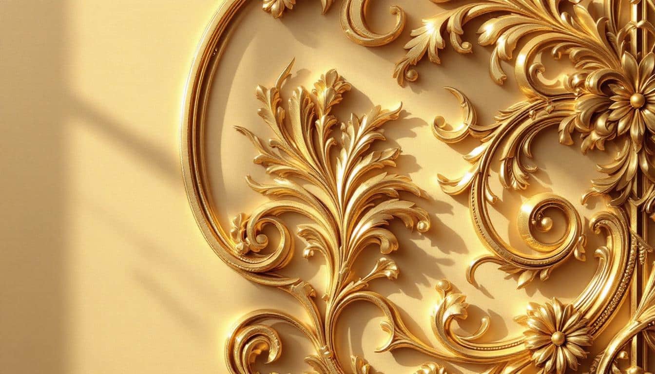 découvrez notre collection de décorations murales dorées, qui apporteront une touche d'élégance et de sophistication à votre intérieur. parfaites pour sublimer vos murs et créer une atmosphère chaleureuse, nos décorations allient style contemporain et charme intemporel.