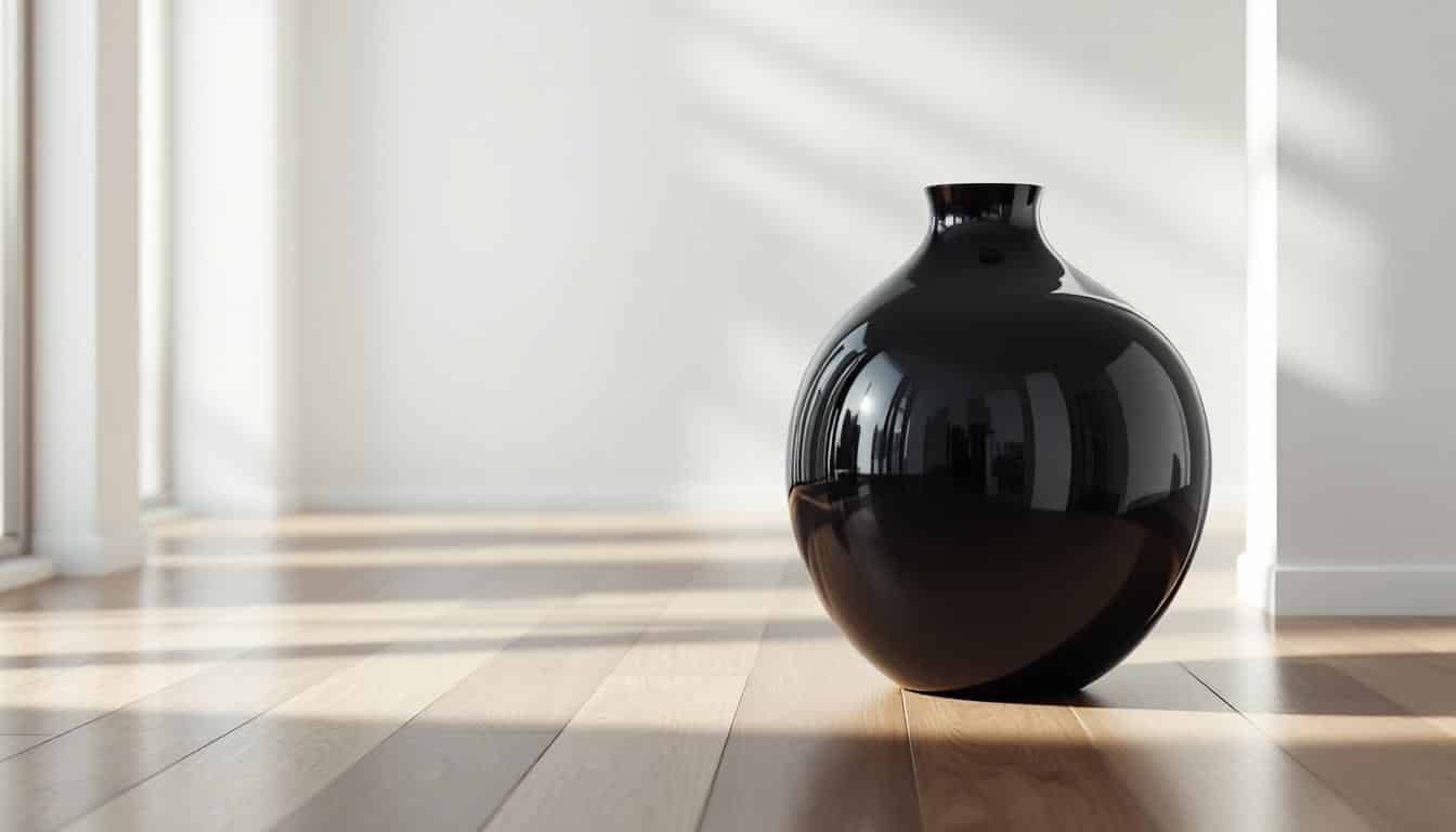 découvrez notre majestueux grand vase noir à poser au sol, idéal pour sublimer votre intérieur avec une touche d'élégance. ce vase tendance allie sophistication et modernité, parfait pour mettre en valeur vos arrangements floraux ou simplement comme élément décoratif. transformez votre espace avec ce symbole de style intemporel.